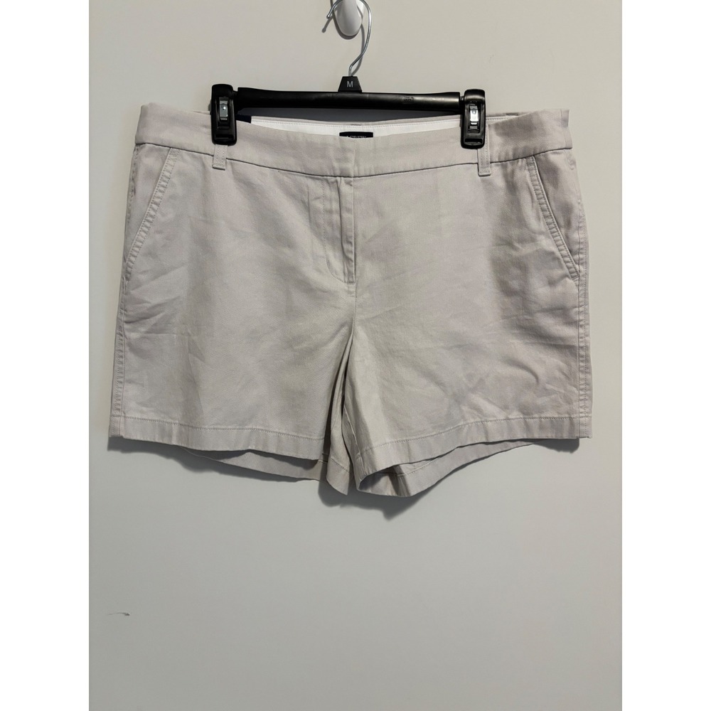 J.Crew Womens 5 Inch Chino Shorts tan/ beige Cotton Twill Size 14 NWT
